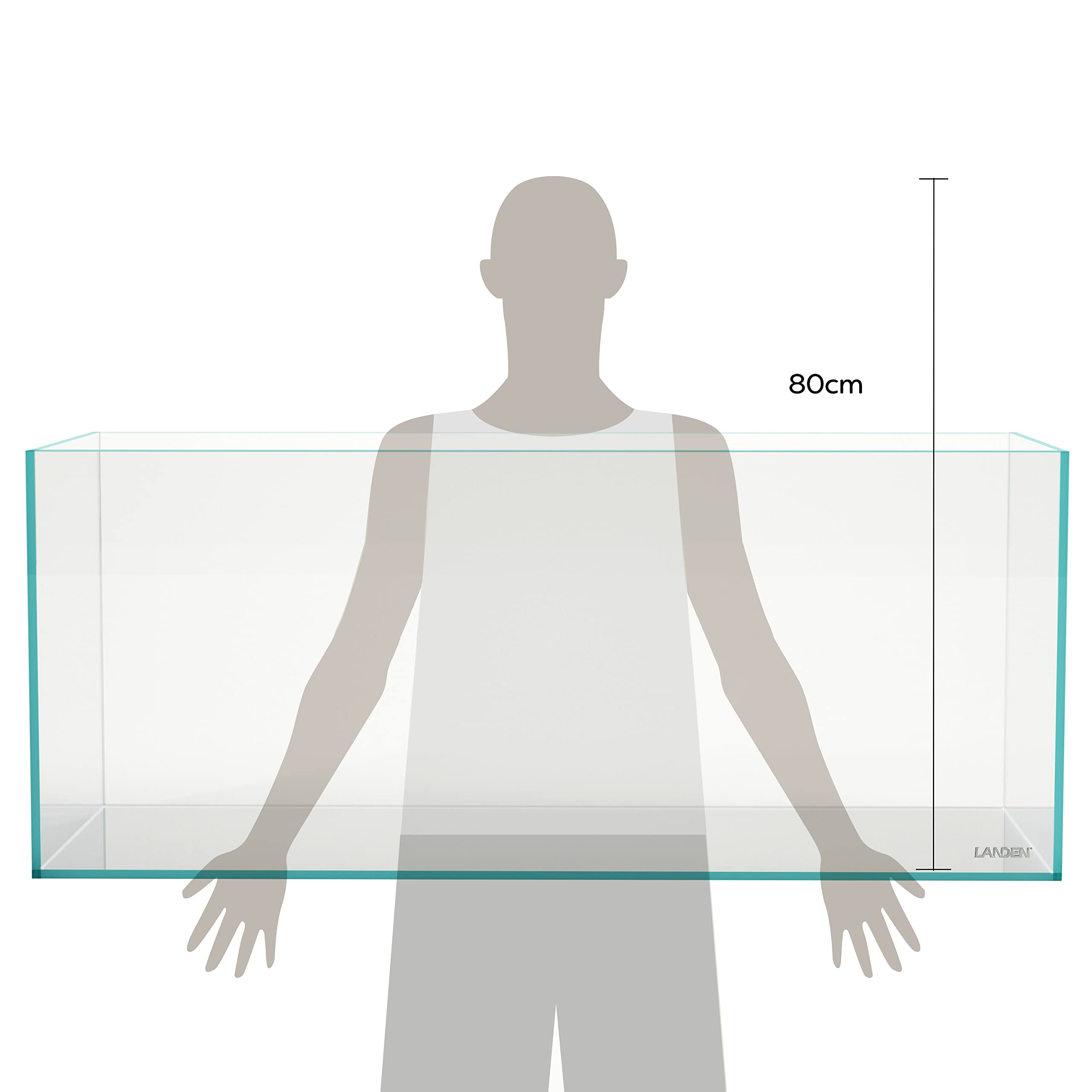 【Pet】120P 72.2 Gallon Rimless Low Iron Aquarium Tank, 47.2