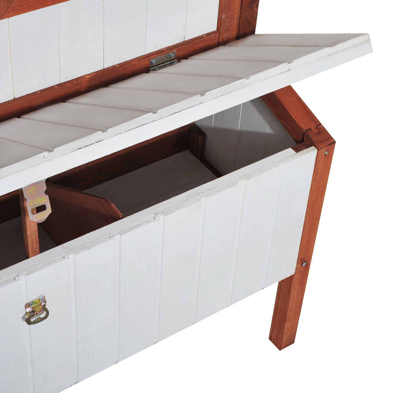 【Pet】47 Chicken Coop Wooden Rabbit Hutch Raised Poultry Cage Portable Hen Pen Backyard