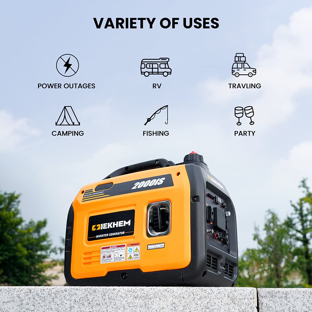 【Appliances】2000W Portable Inverter Generator Petrol Silent Pure Sine Wave Generator