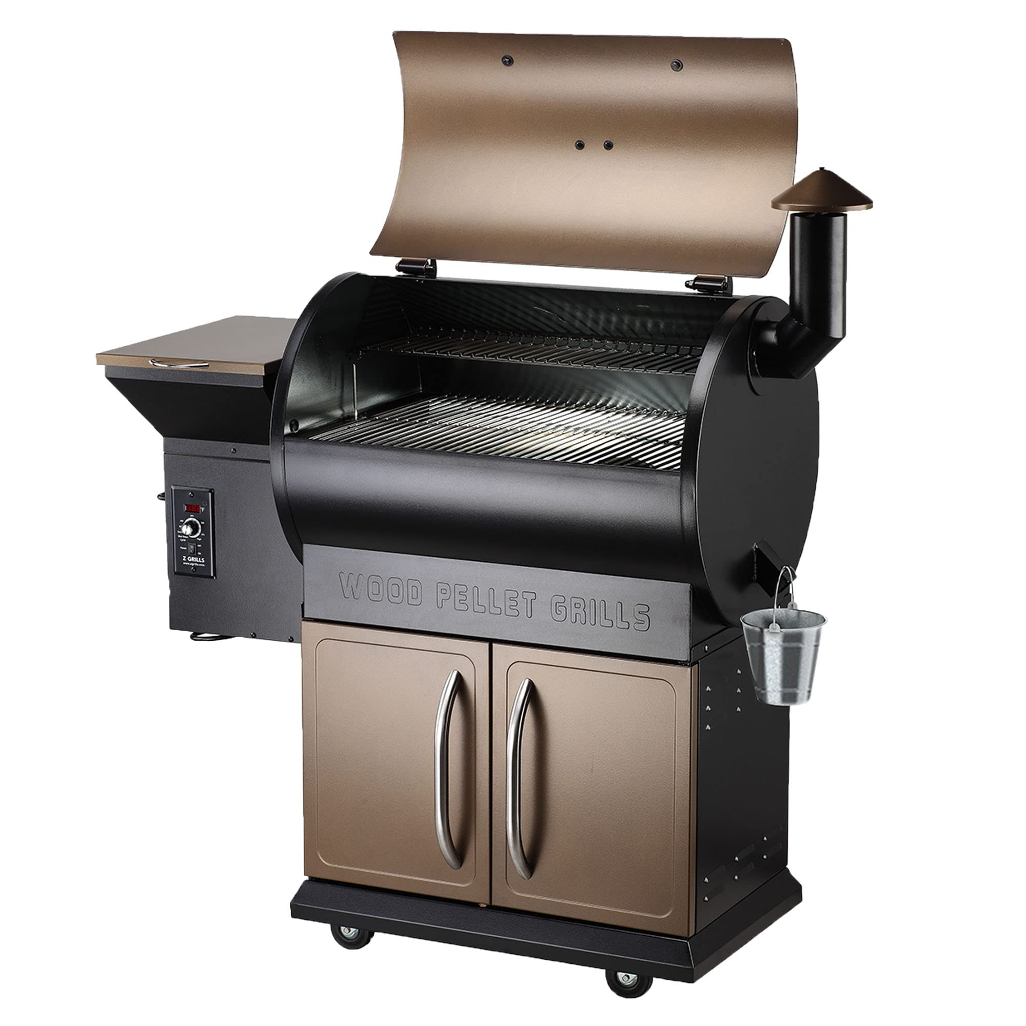 【Appliances】Wood Pellet Grill Smoker with Digital Controls, Cover, 700 sq. in. Cooking Area for Outdoor BBQ