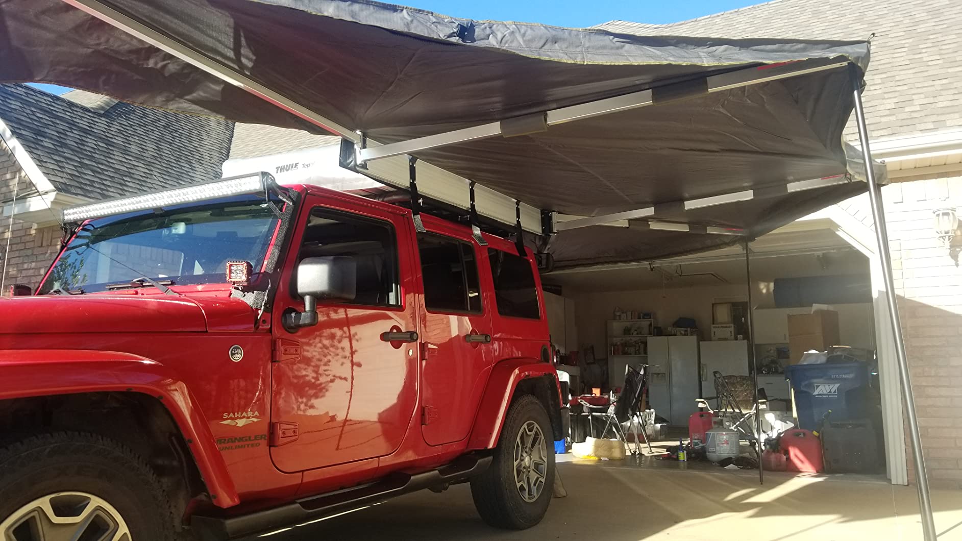 【Sports&Outdoors】Dark Gray with Black Travel Cover - Driverside