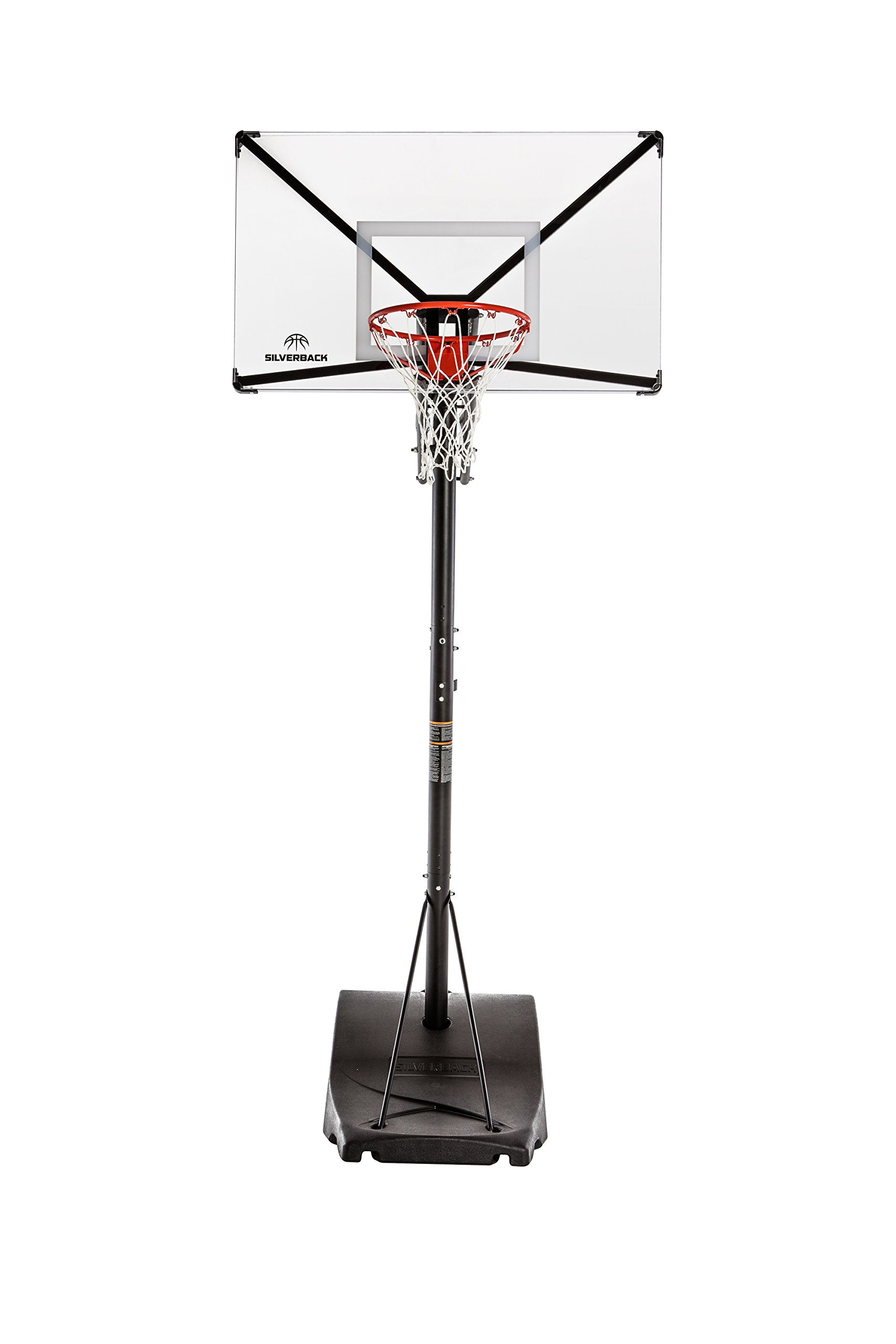 【Sports&Outdoors】Portable Height-Adjustable Basketball Hoop Assembles in 90 Minutes - Easy Lift & Roll Basketball Goal