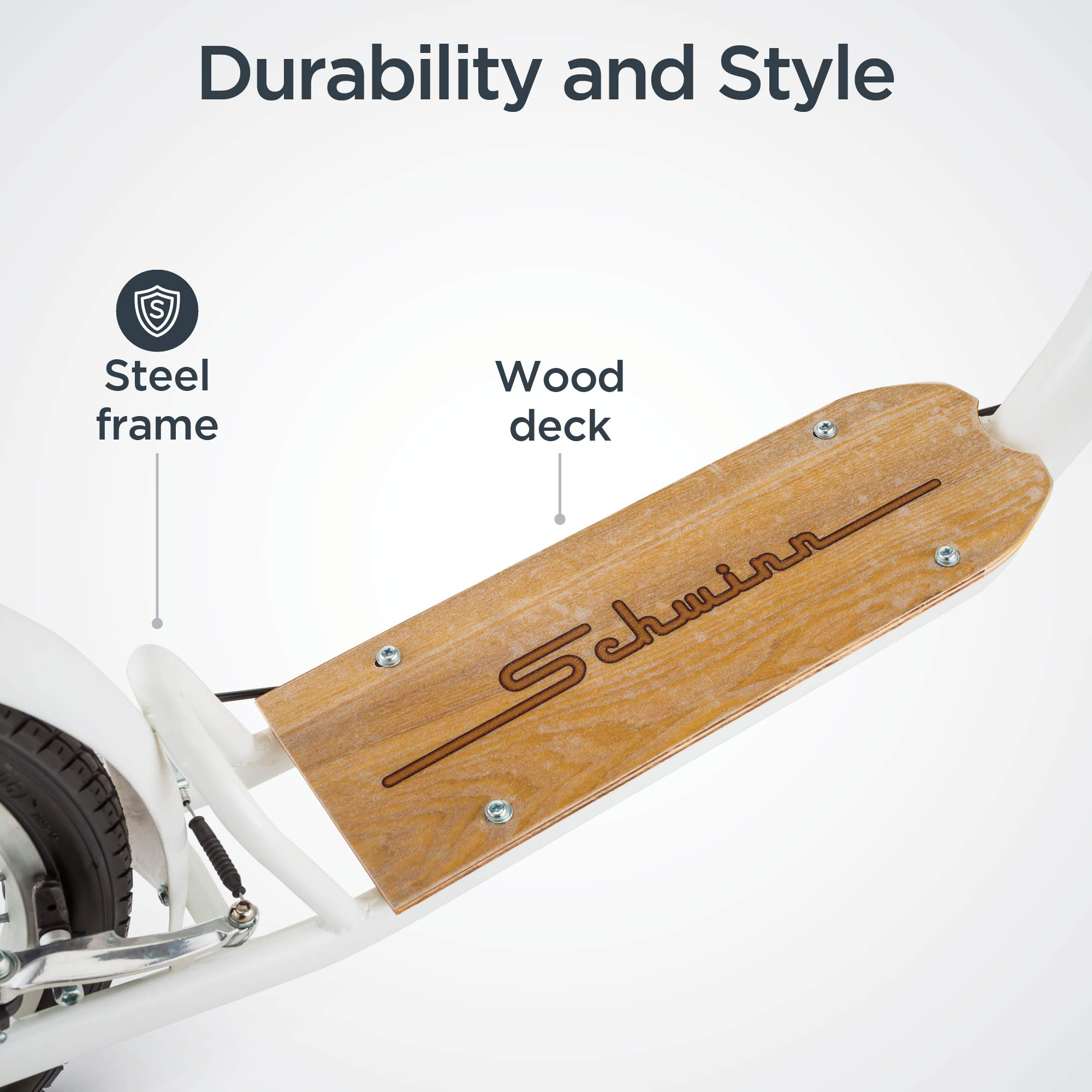 【Sports&Outdoors】Adult Scooter, 26-Inch Alloy Linear Pull Brakes, Steel Frame