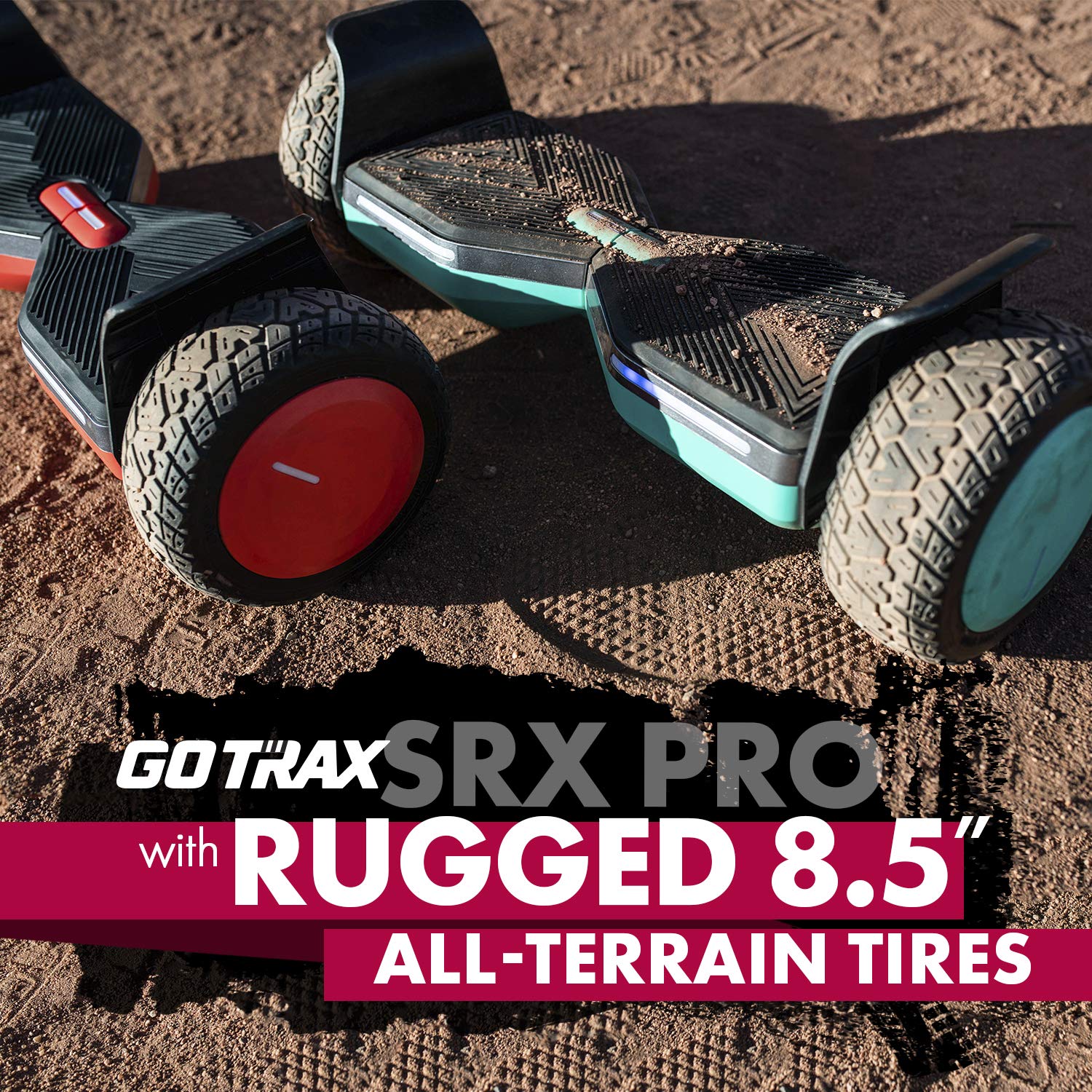 【Sports&Outdoors】All Terrain Self Balancing Scooters with Music Speaker, LED 8.5 inch Offroad Wheels