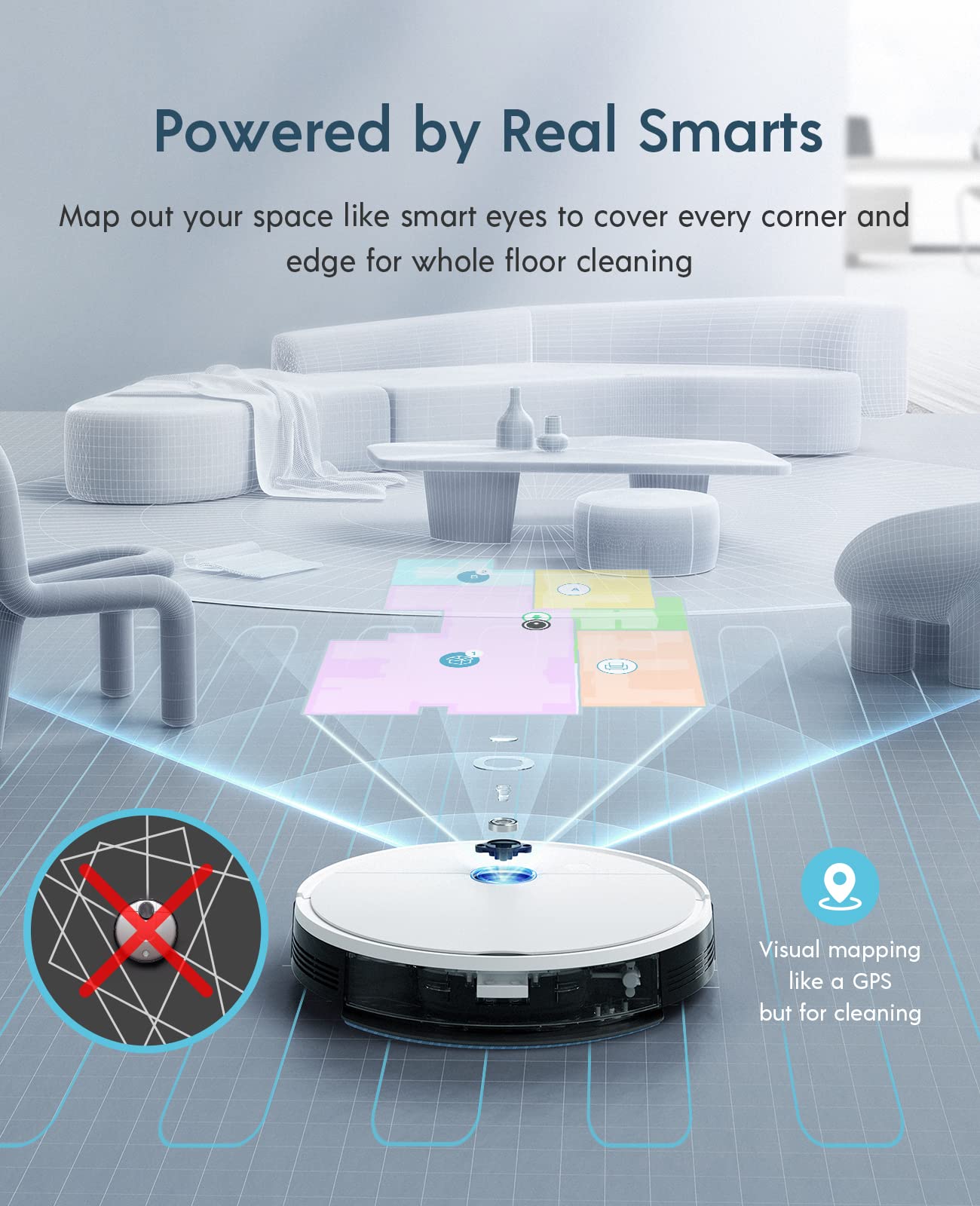 【Appliances】Robot Vacuum and Mop, Self-Emptying 3 in 1, 30 Days Auto Empty, Smart Mapping