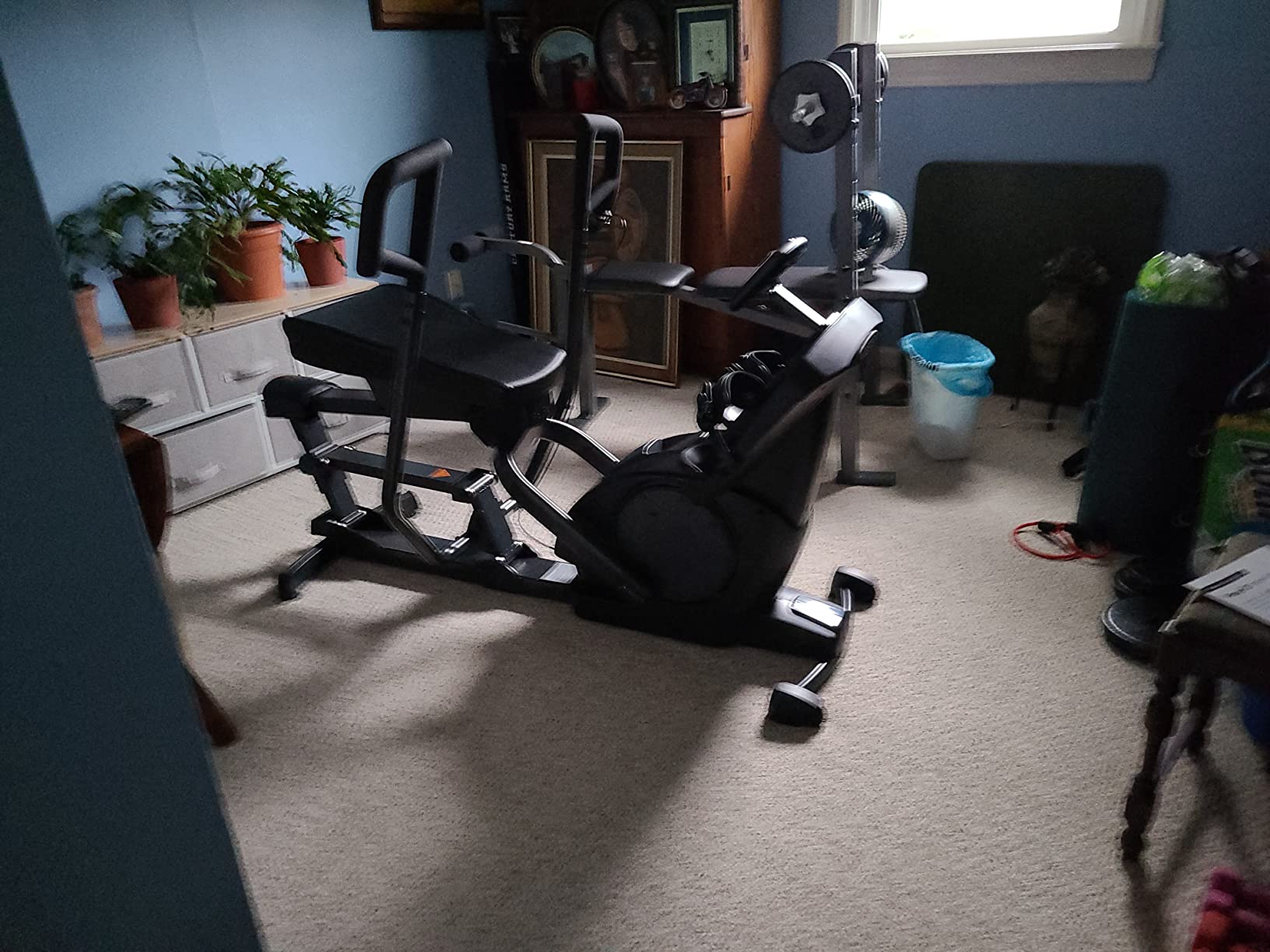 【Sports&Outdoors】Power10 Rower with 2-Way Magnetic Resistance Elliptical Motion – Indoor Rowing Machine w/Bluetooth HRM