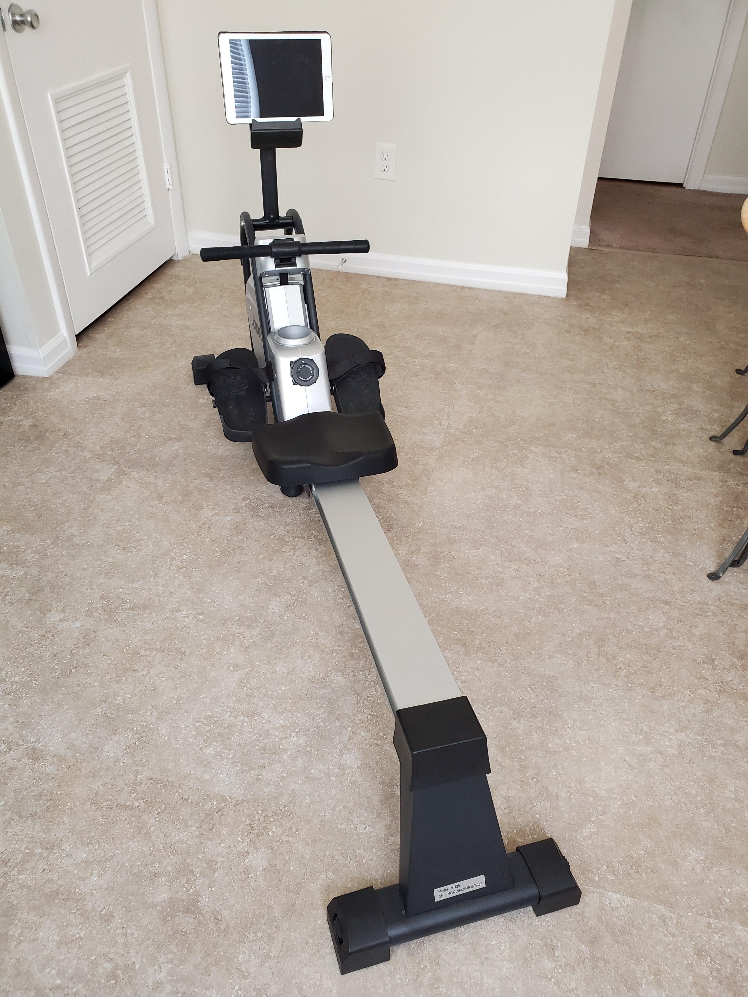 【Sports&Outdoors】Magnetic Rower Rowing Machine with LCD Display 300LB Weight Capacity Row Machine Exercise Rower