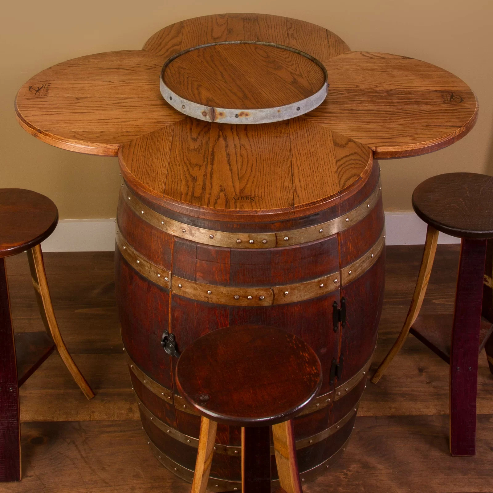 【Furniture】Uniontown 4 - Person Counter Height Solid Oak Dining Set