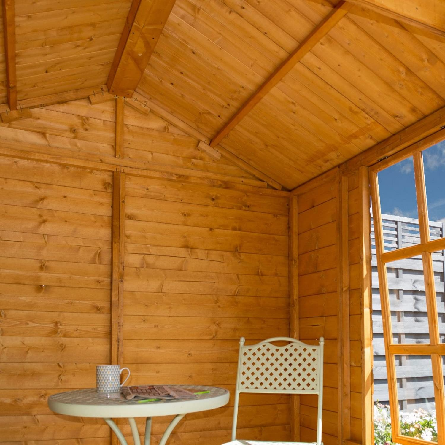 【Home&Garden】7x7x10 Summerhouse, Honey Brown