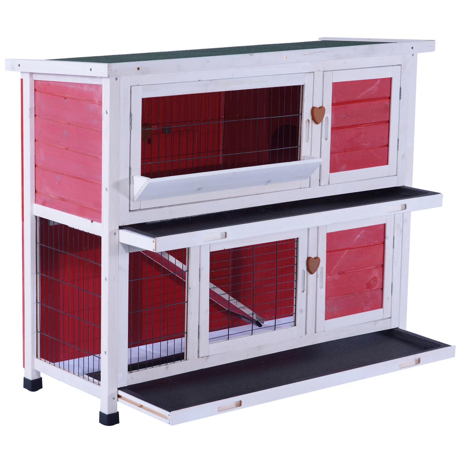 【Pet】Handler Weather Resistant Small Animal Hutch with Ramp