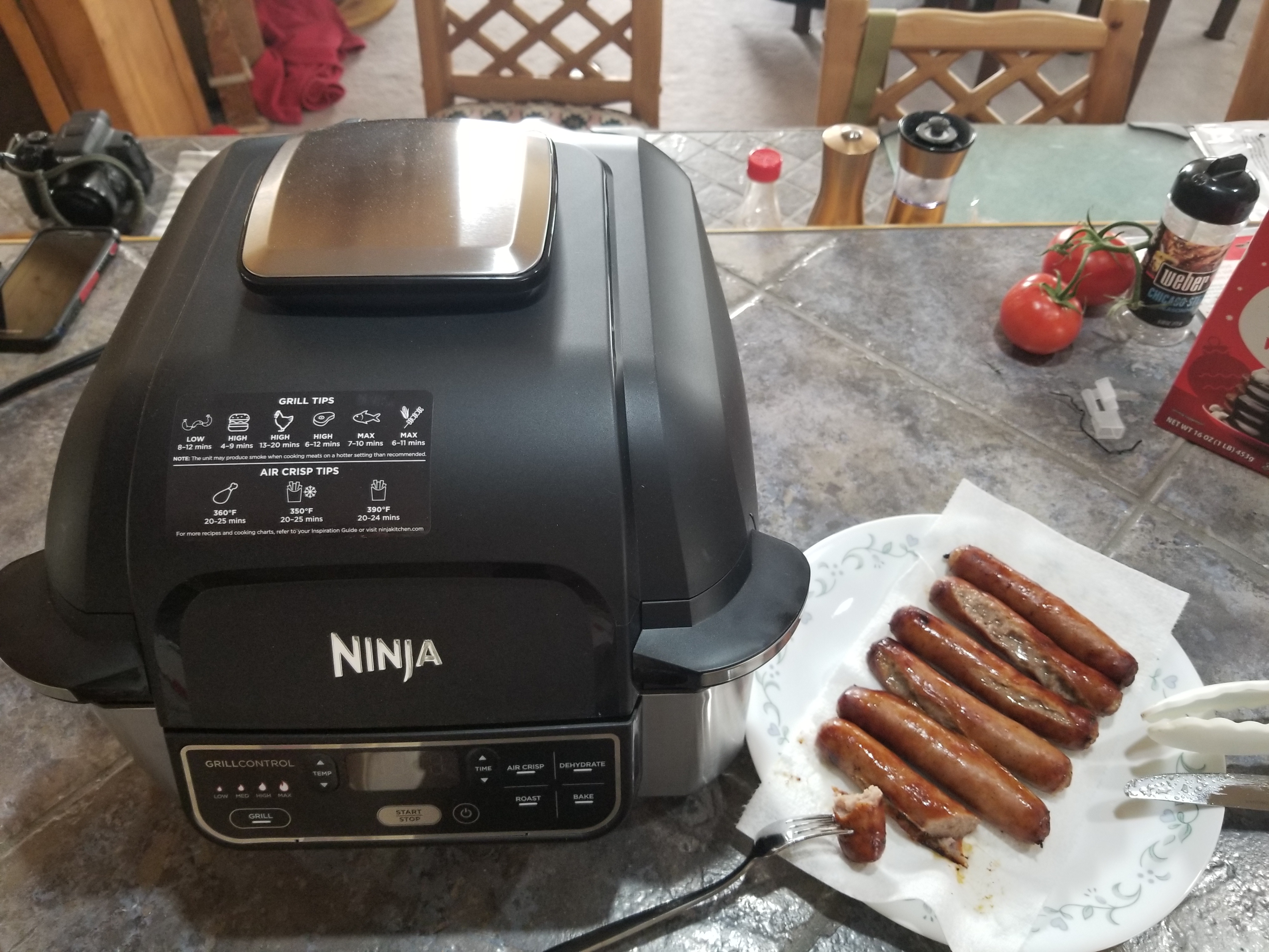 【Appliances】Ninja AG301 Foodi 5-in-1 Indoor Grill with Air Fry, Roast, Bake & Dehydrate