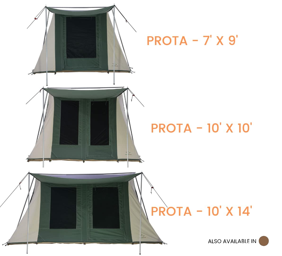 【Sports&Outdoors】Canvas Cabin Tent - Waterproof, 4 Season Outdoor Camping Tent, Premium 100% Cotton Canvas