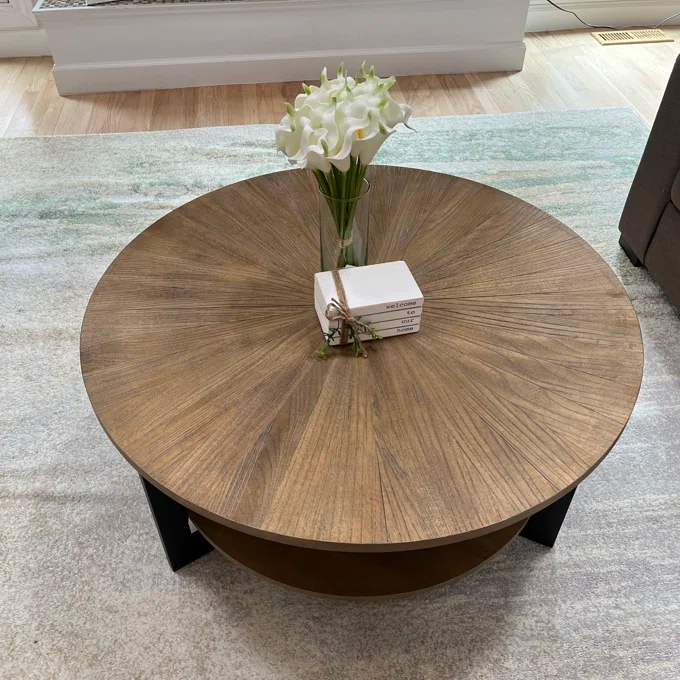 【Furniture】Frame Coffee Table with Storage