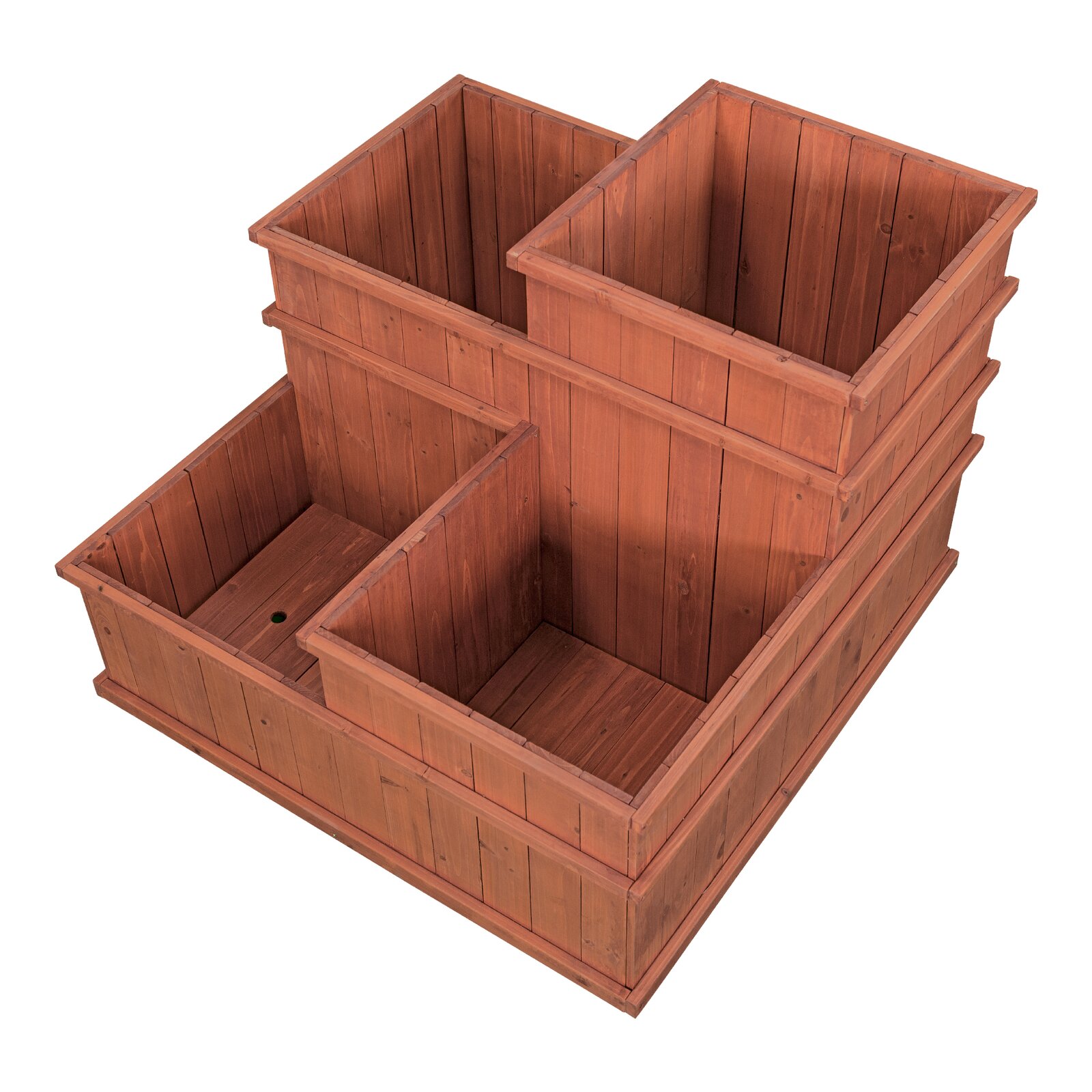 【Home&Garden】Gordonsville 2.5x2.5 ft Wood Raised Garden Bed