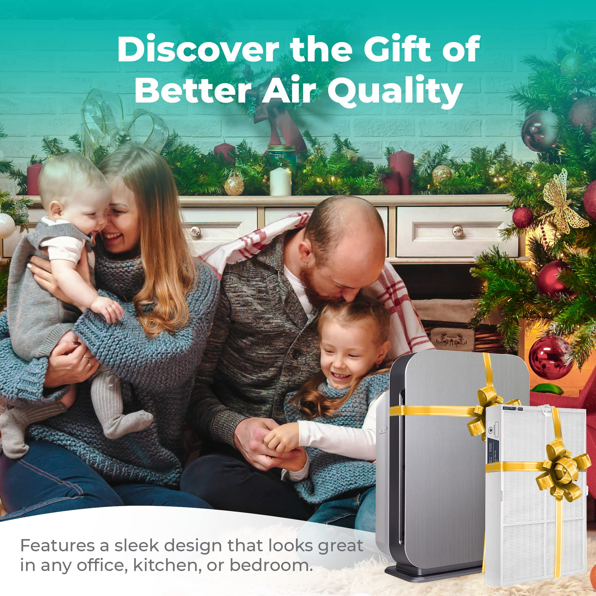 【Appliances】Alen BreatheSmart 75i Large Room Air Purifier, Medical Grade Filtration H13 True HEPA