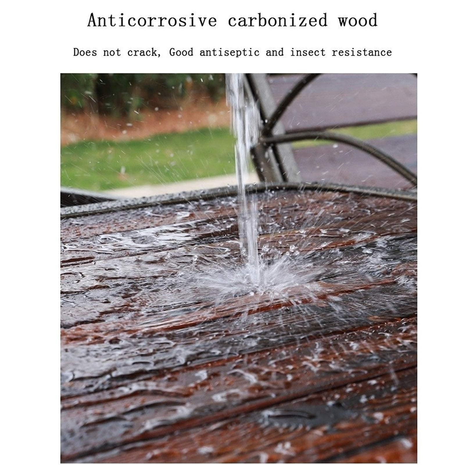 【Gazebo】Outdoor Gazebo Swing Grape Rack Anti-Corrosion Wood Aluminum Alloy