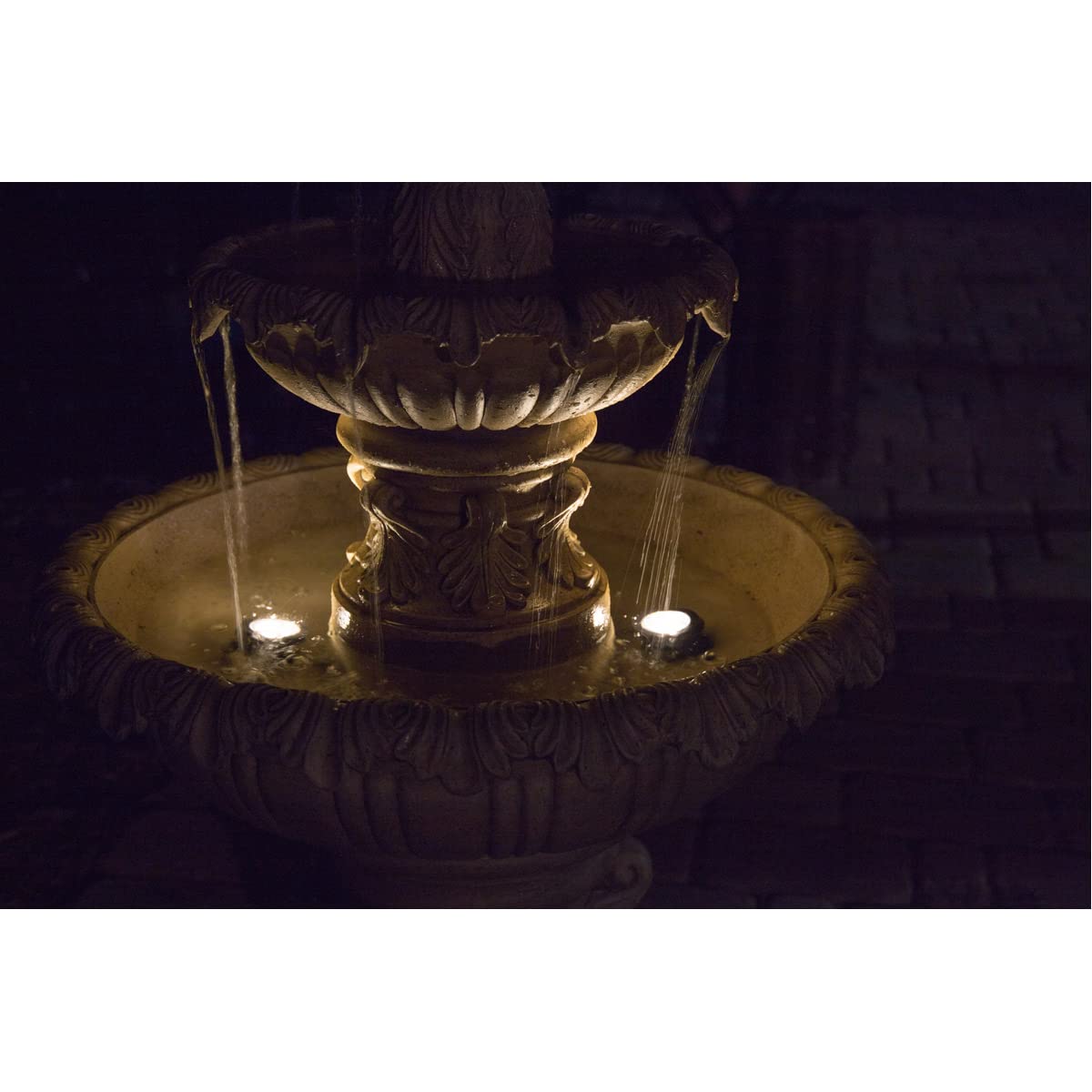 【Décor】Kenroy Home Ibiza Water Fountain, Outdoor Floor Fountain, Sandstone
