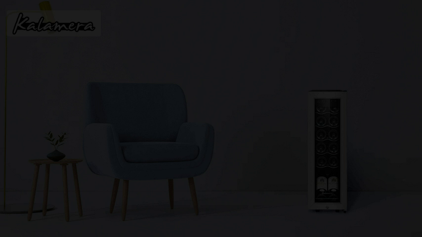 【Appliances】Kalamera 24'' Wine Cooler Refrigerator 46 Bottle Dual Zone Built-in or Freestanding Fridge