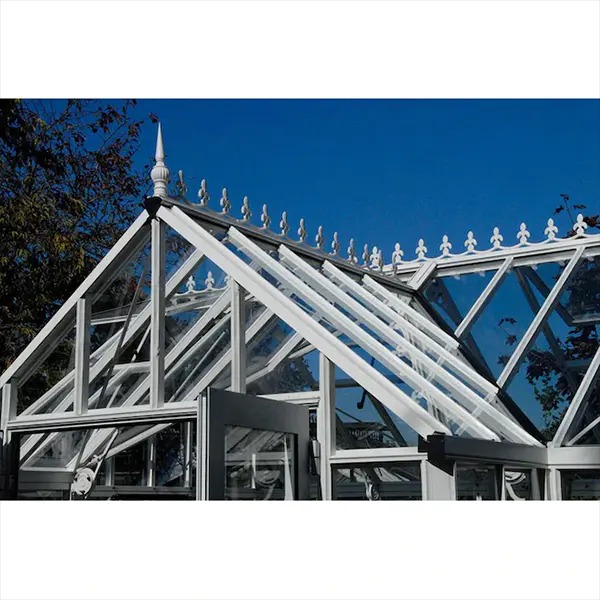 【Home&Garden】Janssens Royal Antique Victorian 12.833-ft L x 13.167-ft W x 9.667-ft H White Greenhouse