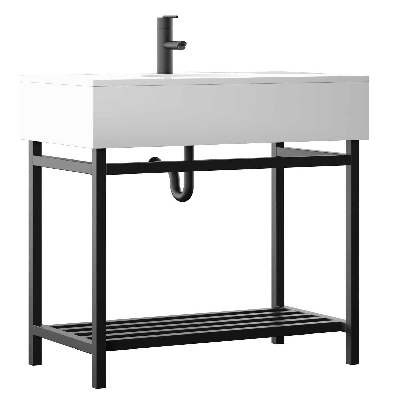 【Home Improvement】Whittier 36” Single Bathroom Vanity Set