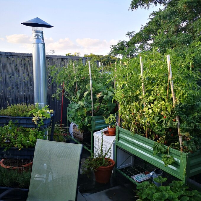 【Home&Garden】Makenna Steel Elevated Planter