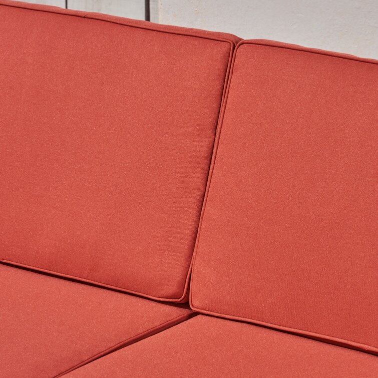 【Home&Garden】Bellevue Solid Wood 7 - Person Seating Group with Cushions