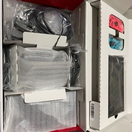 Nintendo Switch with Neon Blue and Neon Red Joy Con – HAC-001(-01)