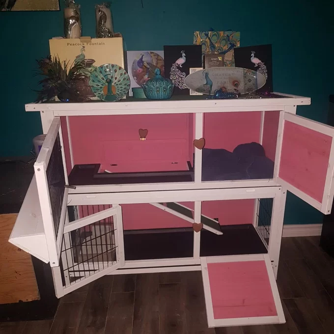 【Pet】Handler Weather Resistant Small Animal Hutch with Ramp