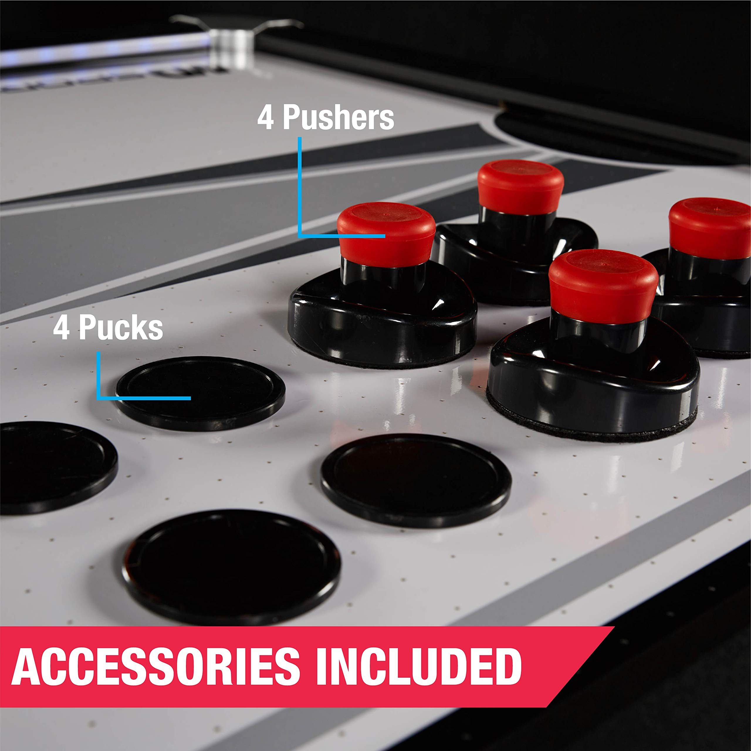 【Sports&Outdoors】Titan 7.5 ft. Air Powered Hockey Table with Overhead Scorer