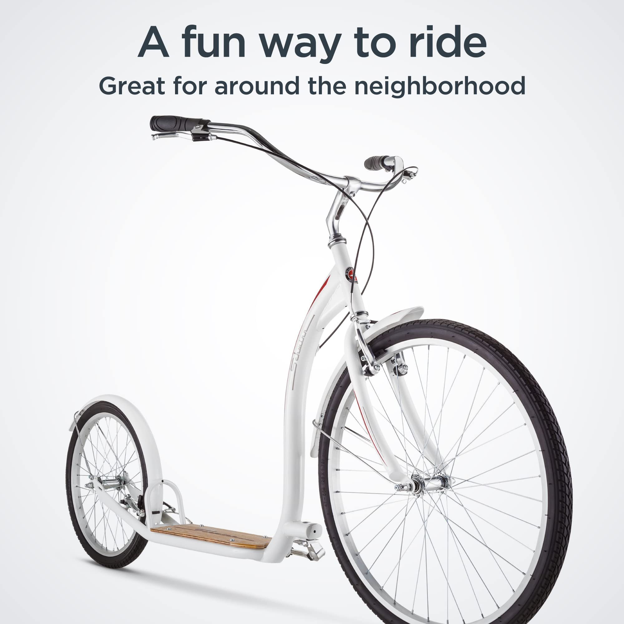 【Sports&Outdoors】Adult Scooter, 26-Inch Alloy Linear Pull Brakes, Steel Frame