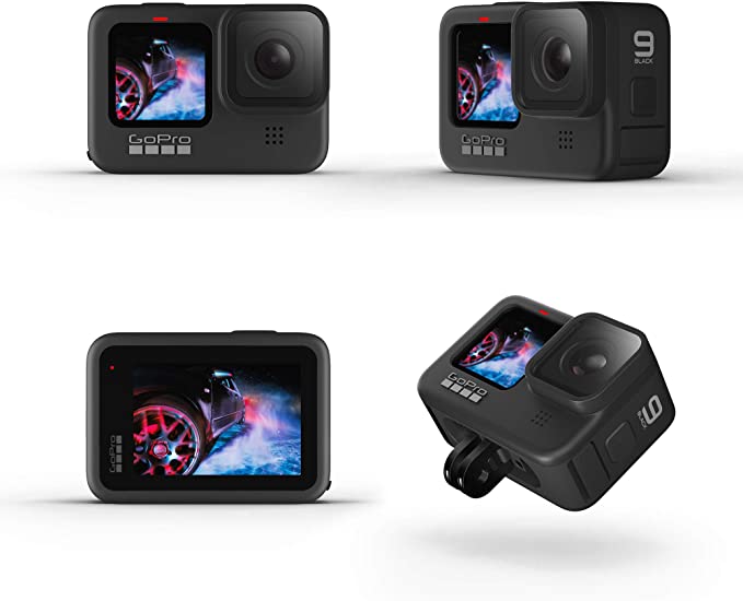 GoPro HERO9 - Waterproof Sports Camera with Front LCD Screen and Rear Touch Screen, 5K Ultra HD Video, 20MP Photos, 1080p Live Streaming, Webcam, Stabilization