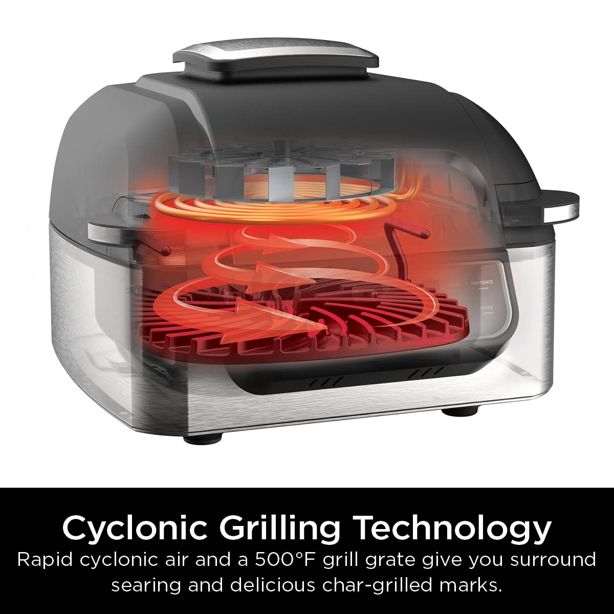 【Appliances】Ninja AG301 Foodi 5-in-1 Indoor Grill with Air Fry, Roast, Bake & Dehydrate