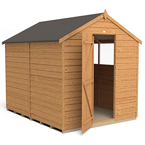【Storage Shed】【BS】Mercia Wooden 8x6 ft Overlap Garden Shed