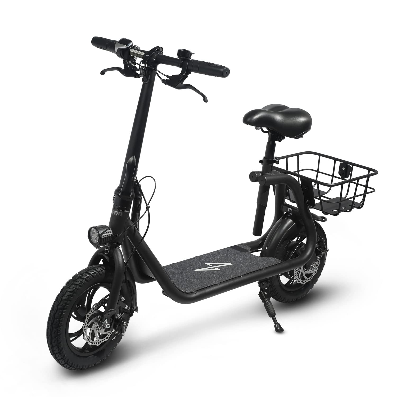 Phantomgogo Commuter R1 - Electric Scooter for Adults - Foldable Scooter with Seat & Carry Basket - 450W Brushless Motor 36V - 15MPH 265lbs Max Load E Mopeds for Adults《NO8》