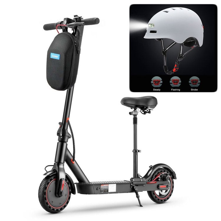 iScooter adult electric scooter, 40-45 km range, 3 speed modes, LCD display, dual brake system