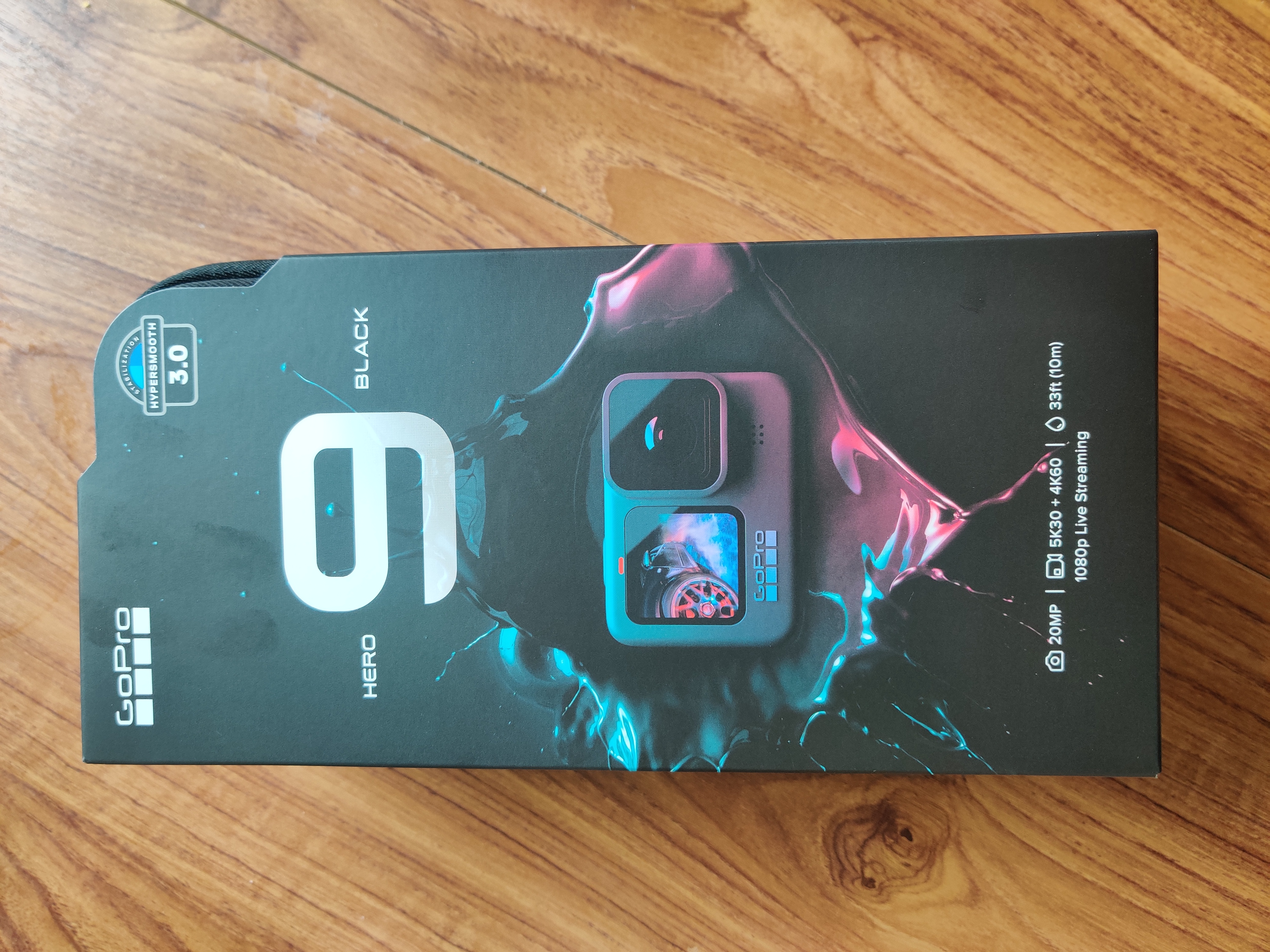 GoPro HERO9 - Waterproof Sports Camera with Front LCD Screen and Rear Touch Screen, 5K Ultra HD Video, 20MP Photos, 1080p Live Streaming, Webcam, Stabilization