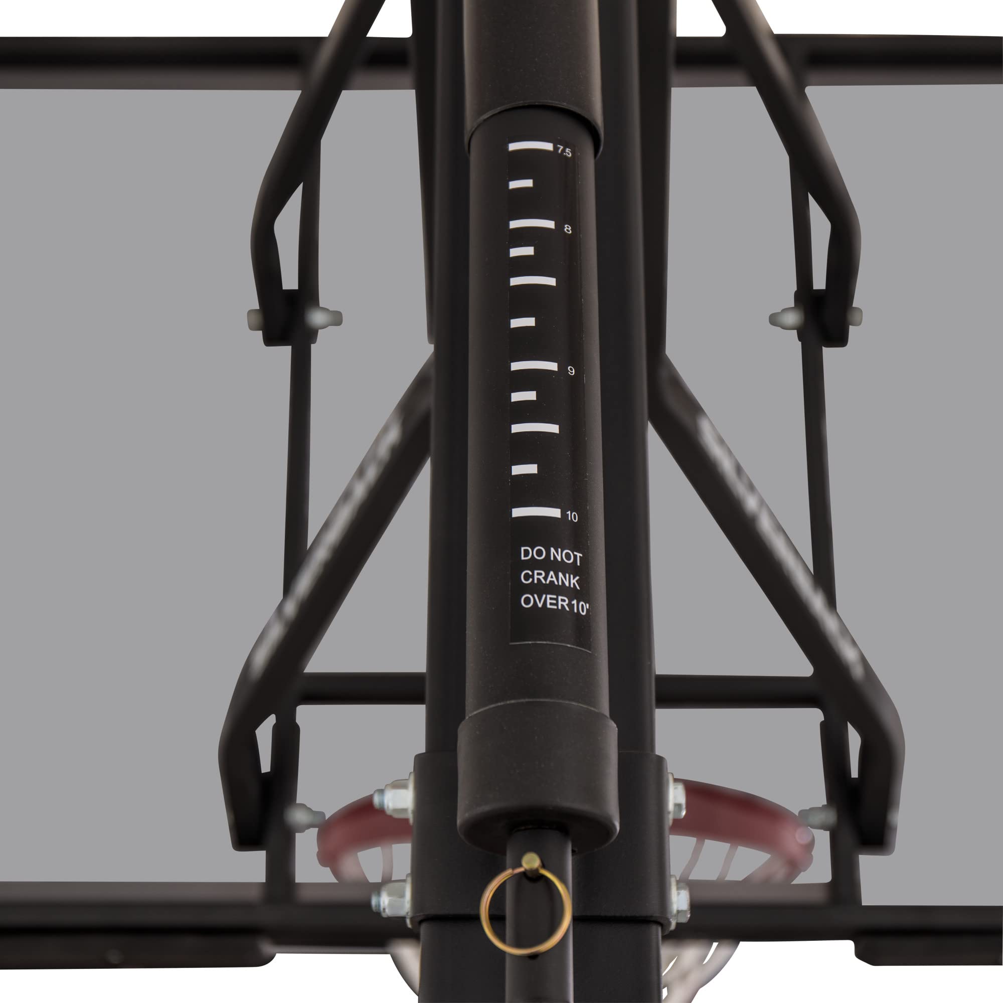 【Sports&Outdoors】Silverback In-Ground Basketball Hoop with Adjustable-Height Tempered Glass Basketball Goal Backboard