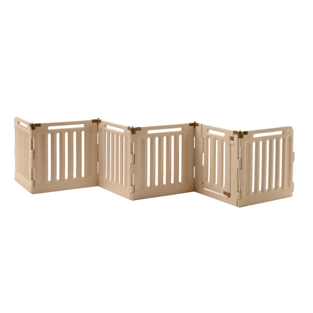 【Home&Garden】Convertible Indoor/Outdoor Pet Playpen, Large, Soft Tan/Mocha