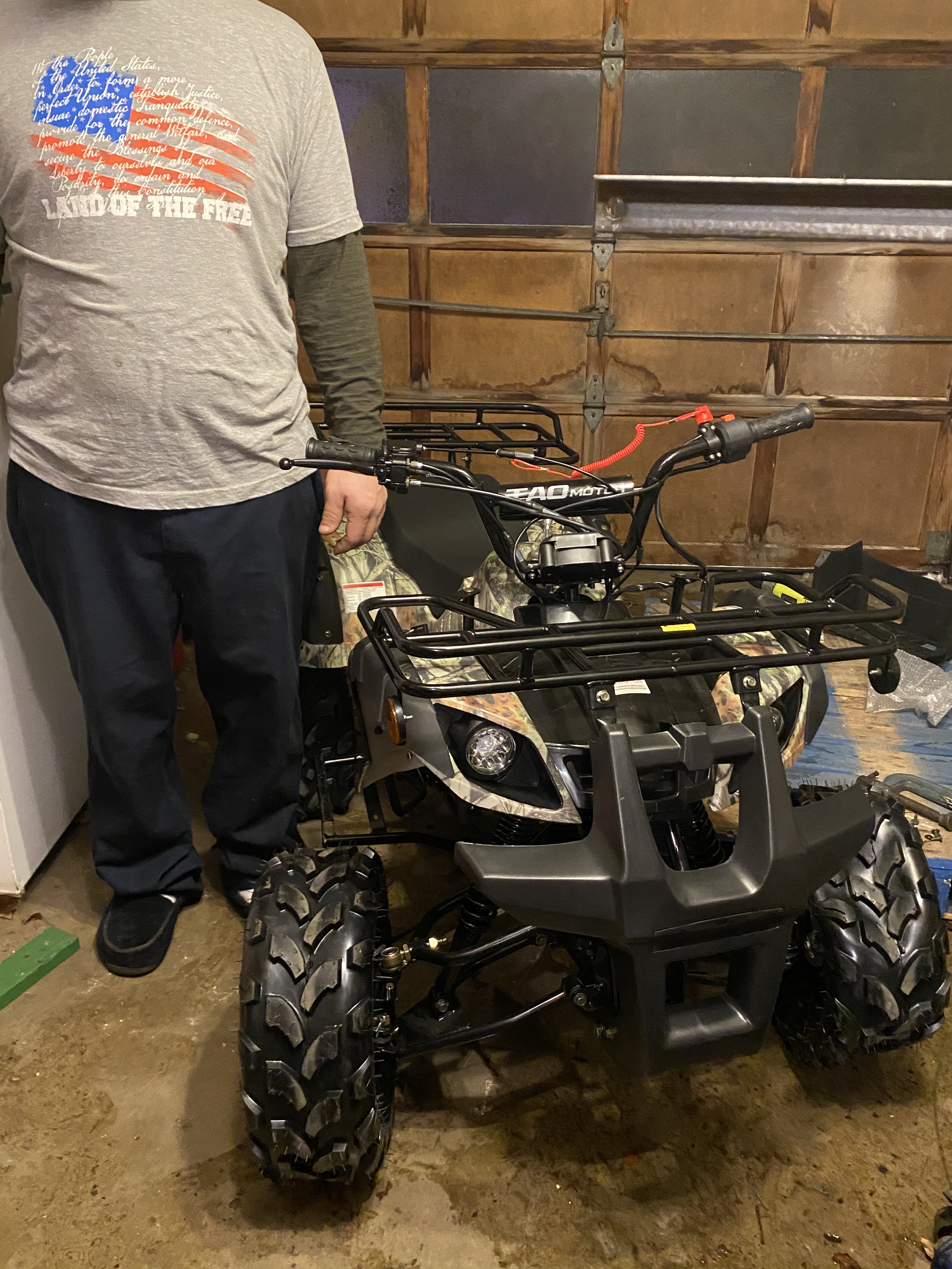 【Sports&Outdoors】X-PRO Adult ATV Quad Four Wheelers 200 Utility ATV Full Size ATV