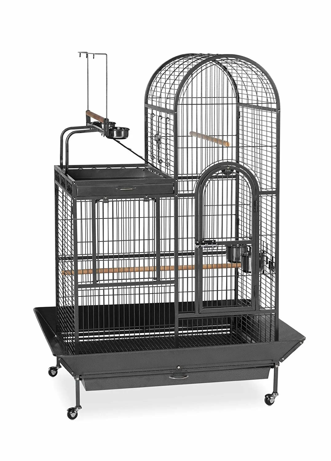【Pet】Nickelson 66'' Steel Play Top Floor Bird Cage with Wheels