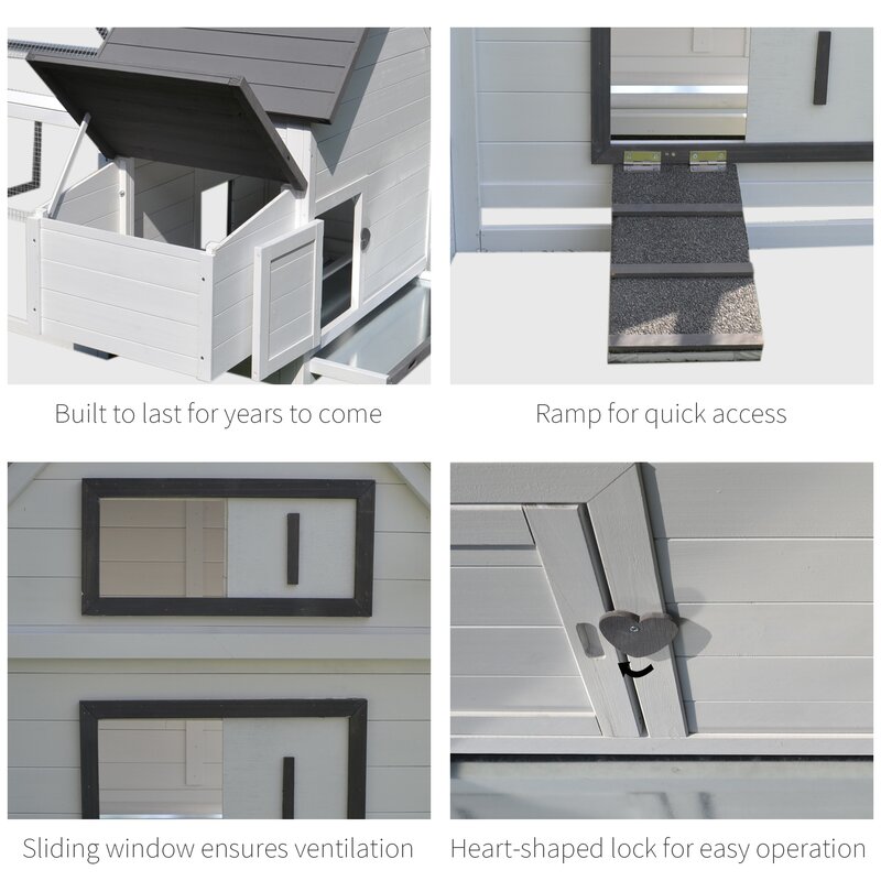 【Home&Garden】【BS】Camas Chicken Coop with Chicken Run For Up To 3 Chickens