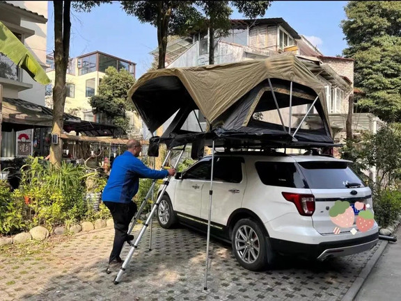【Sports&Outdoors】Portable roof tent, outdoor garden camping equipment