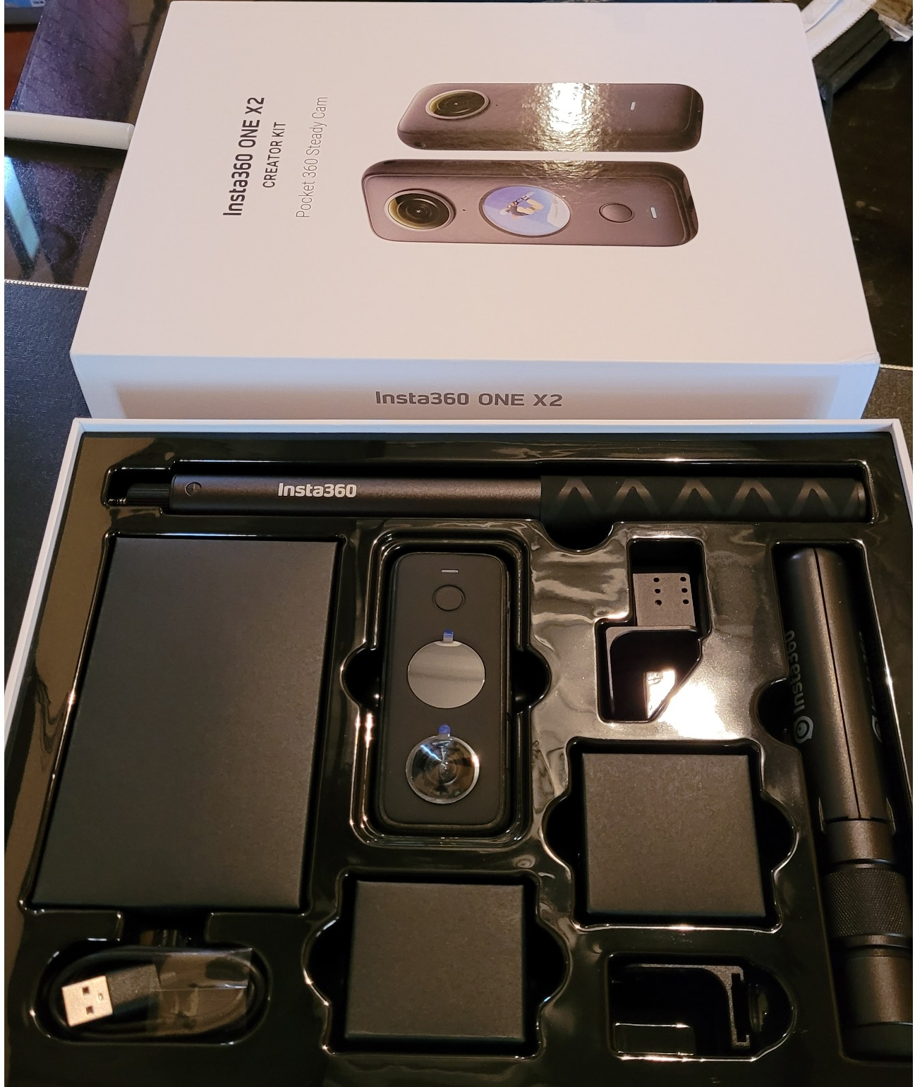 【Electronics】360 Degree Waterproof Action Camera, 5.7K 360, Stabilization, Touch Screen, AI Editing