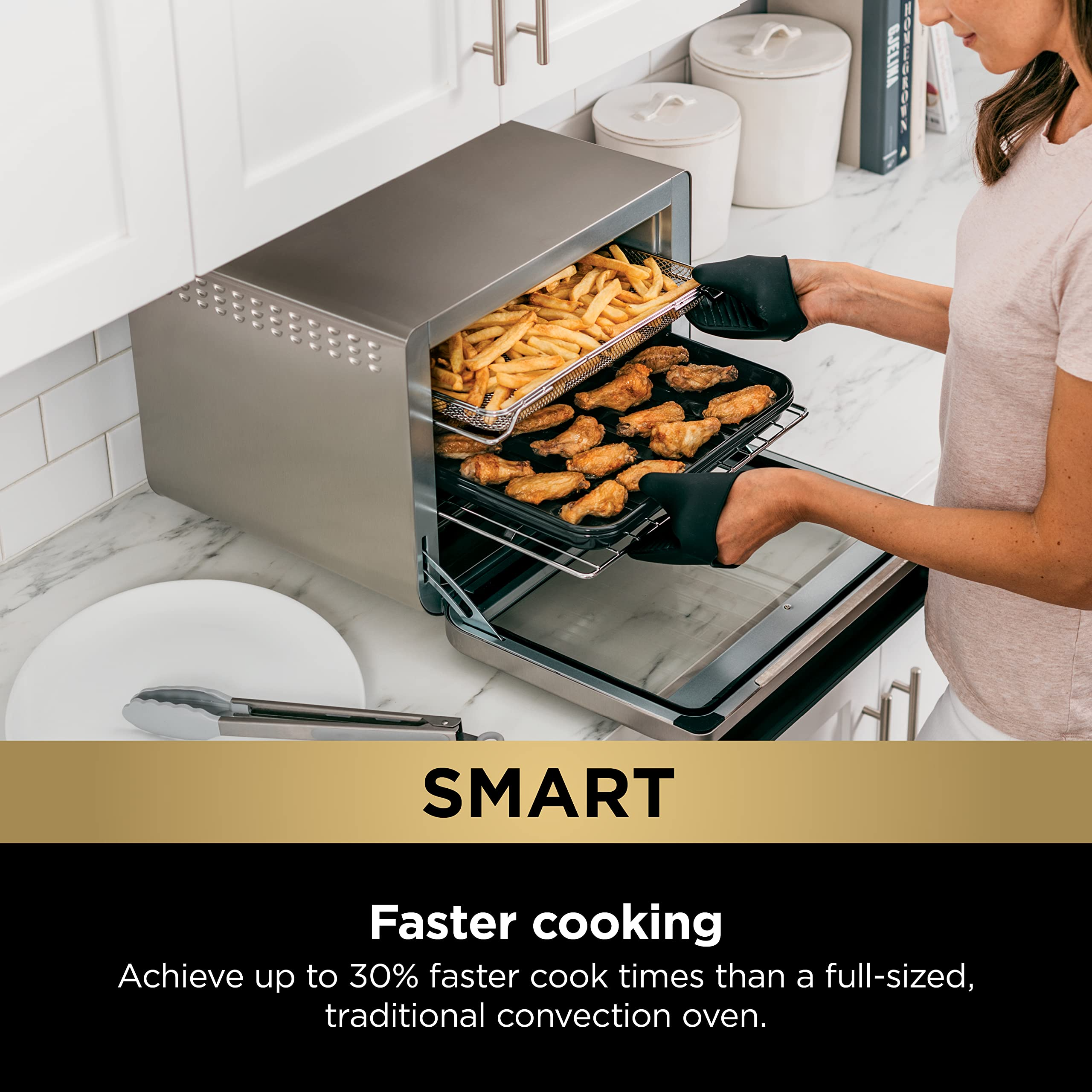 【Appliances】Ninja DT251 Foodi 10-in-1 Smart XL Air Fry Oven, Bake, Broil, Toast, Air Fry, Roast, Digital Toaster