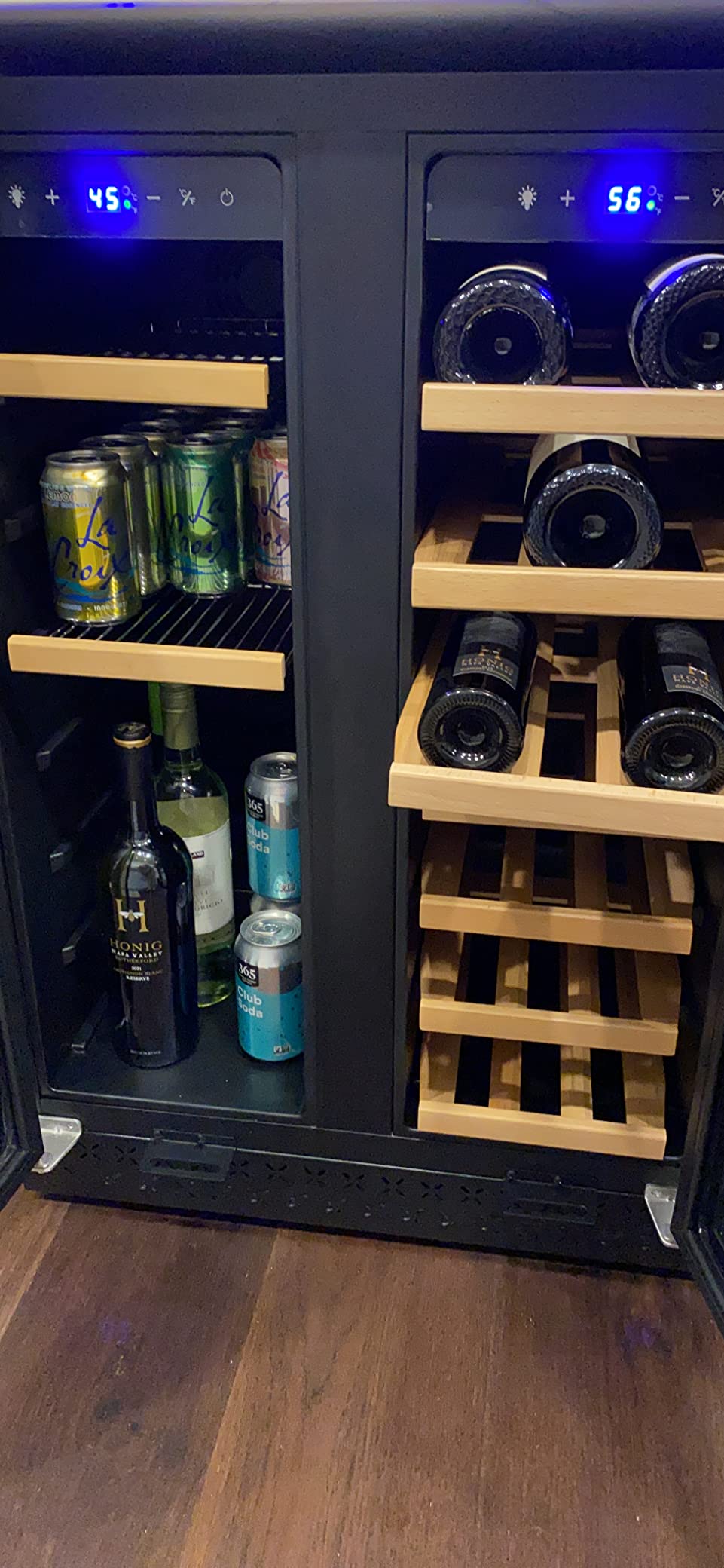 【Appliances】Tylza Beverage Refrigerator 24 Inch, 190 Can Built-in/Freestanding Beverage Cooler Fridge