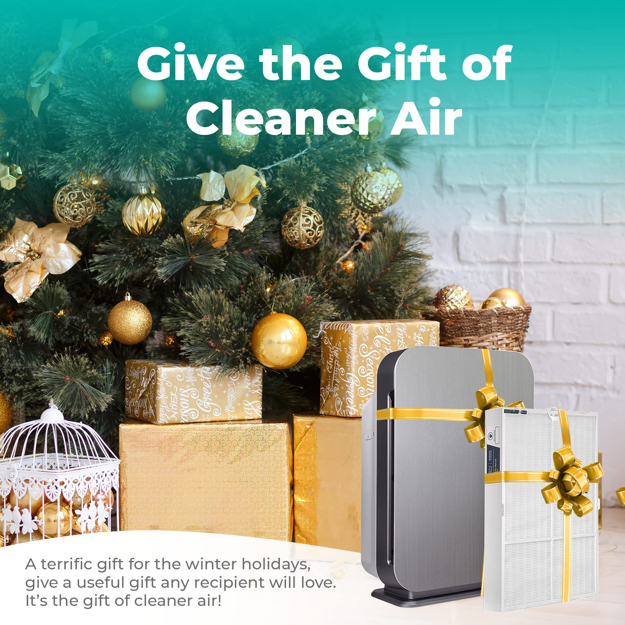 【Appliances】Alen BreatheSmart 75i Large Room Air Purifier, Medical Grade Filtration H13 True HEPA