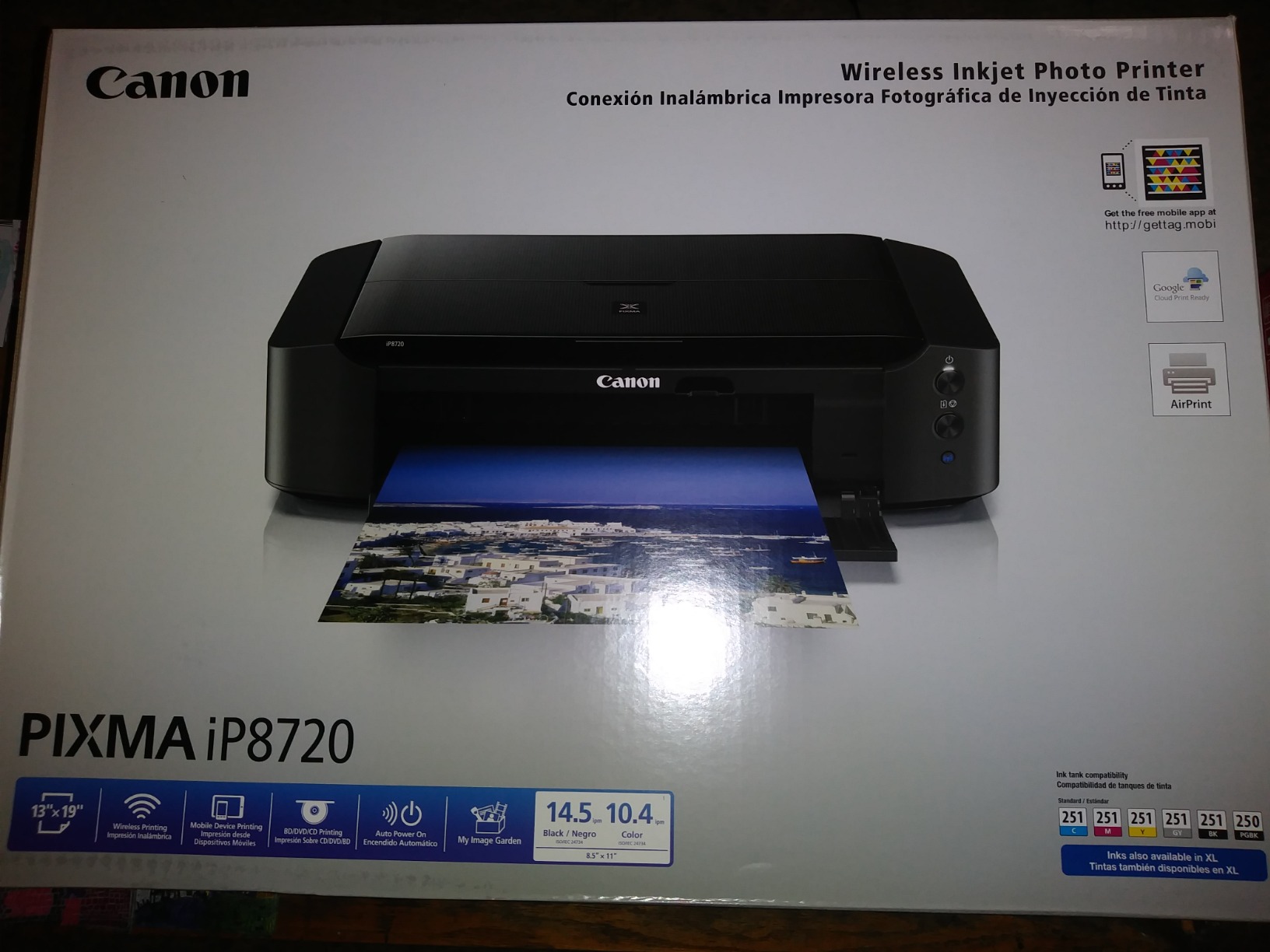 【Electronics】Canon IP8720 Wireless Printer, AirPrint and Cloud Compatible, Black
