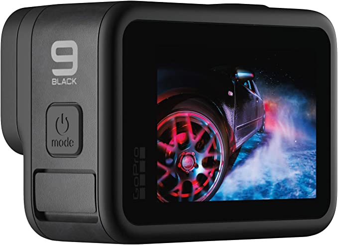 GoPro HERO9 - Waterproof Sports Camera with Front LCD Screen and Rear Touch Screen, 5K Ultra HD Video, 20MP Photos, 1080p Live Streaming, Webcam, Stabilization