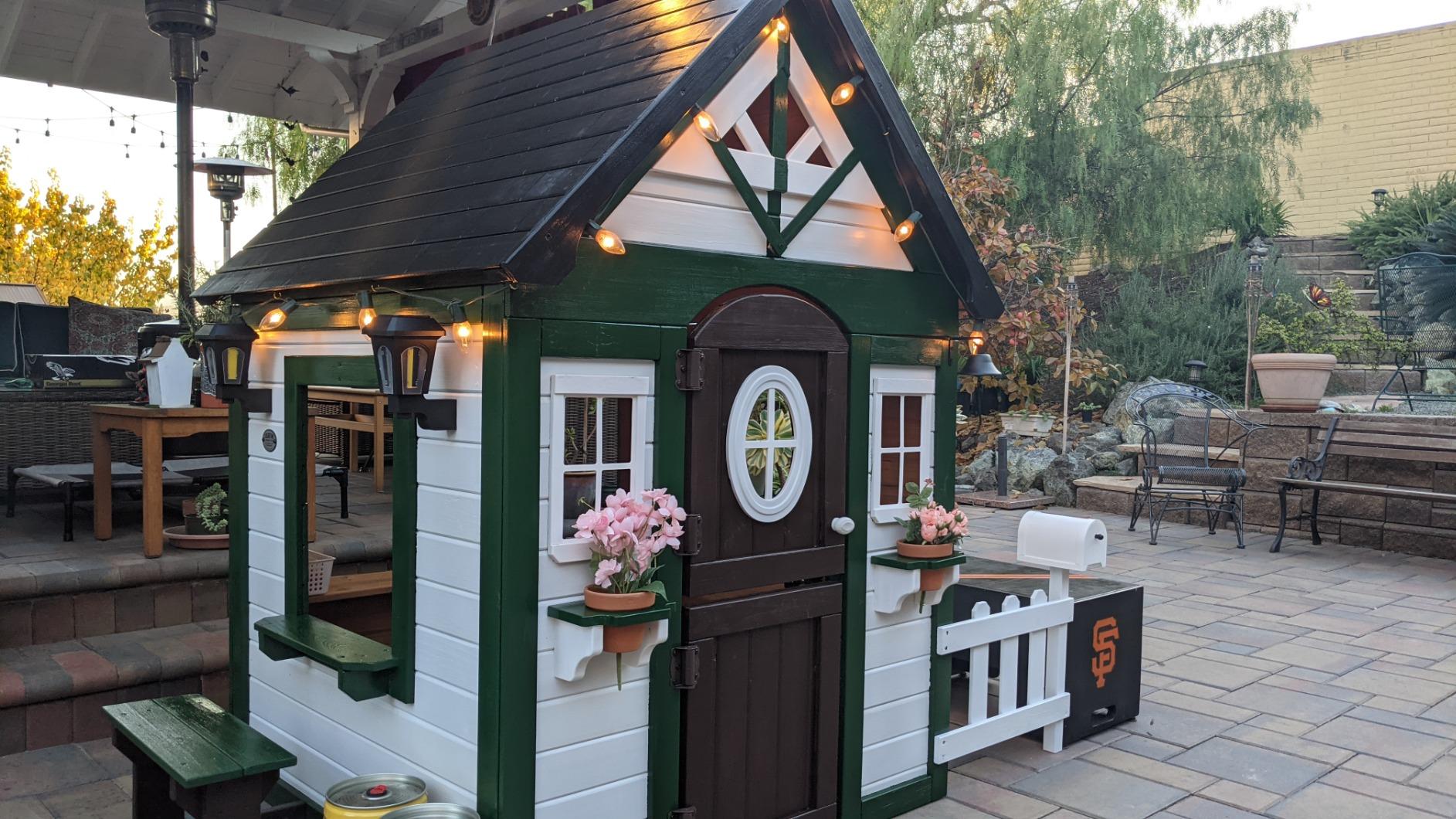 【Baby&Kids】Aspen All Cedar Outdoor Wooden Playhouse