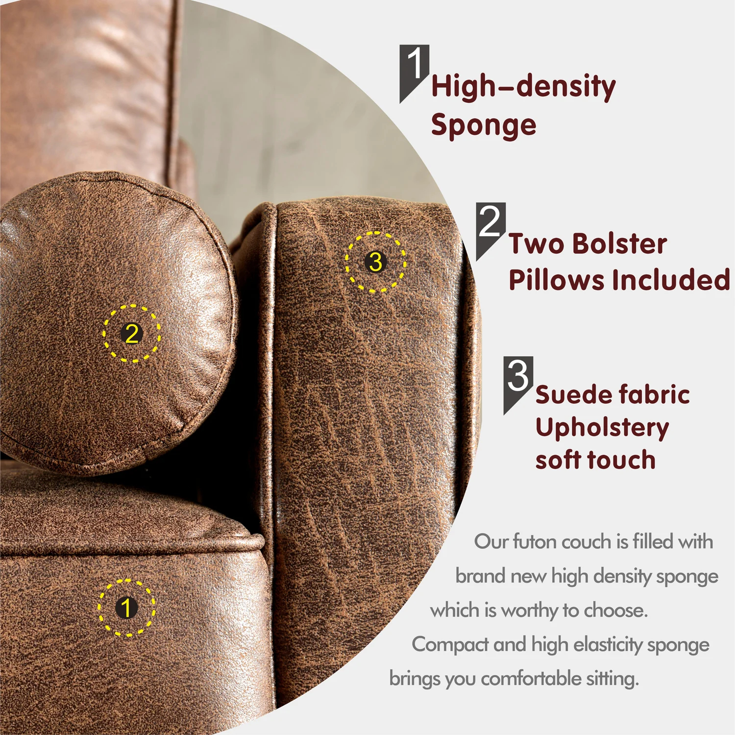 【Furniture】Aisha 69.68'' Upholstered Loveseat